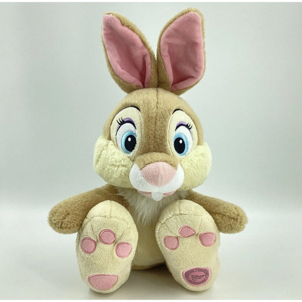 Disney Store Authentic 14" Thumper Girl Miss Bunny Plush Bambi Super Soft Seated